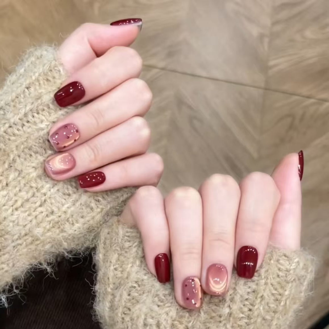 Artistic Nail Art Extensions with Decorative Accents