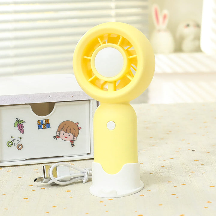 Women's portable handheld fan with USB connection Bowlift