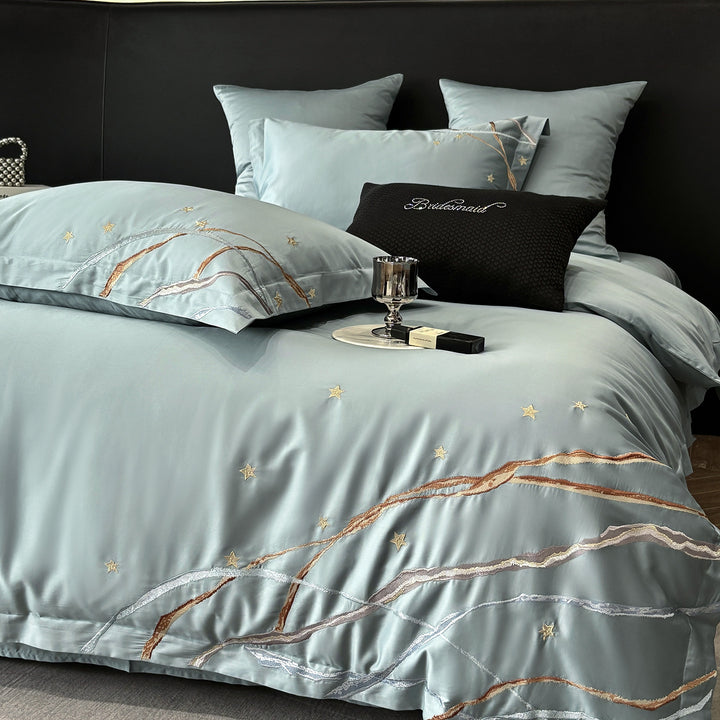 High-quality satin bed linen set