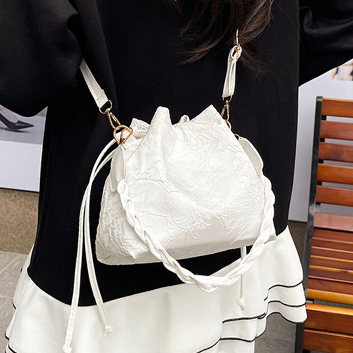 Elegant Satin Drawstring Handbag