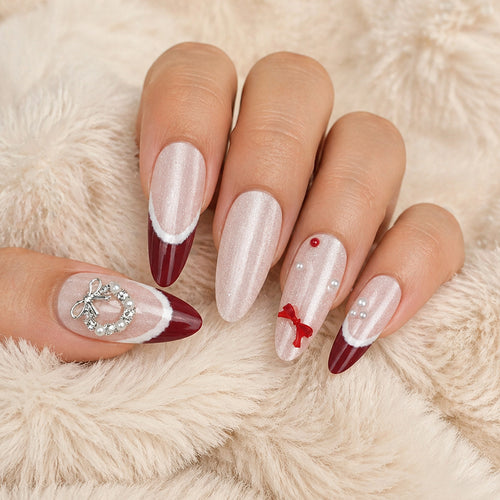 Decorative Holiday-Themed Press-On Nails Bowlift
