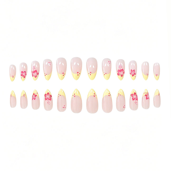 Tropical Floral Nail Art Bowlift