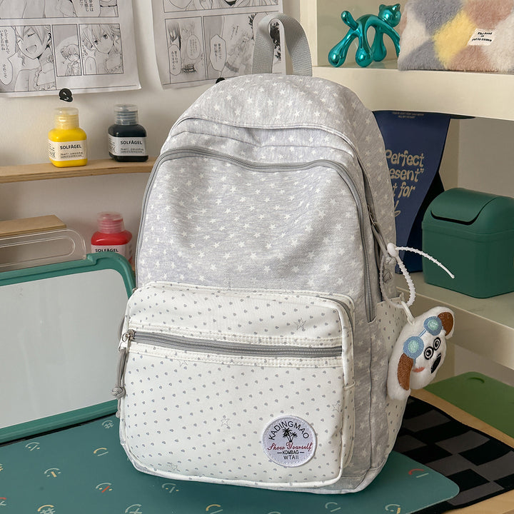 Playful Star-Patterned Backpack Bowlift 1791205809