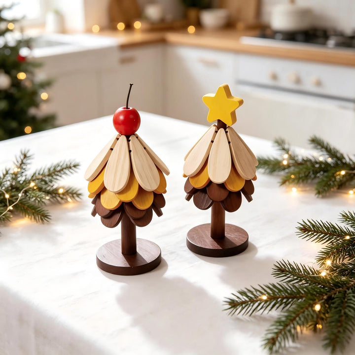 Decorative wooden tree figure
