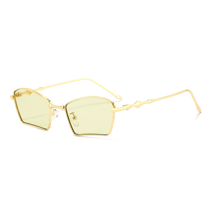 Ladies trendy sunglasses with geometric frame and gradient lenses Bowlift
