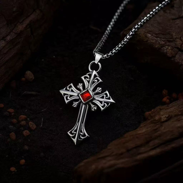 Gothic Cross Pendant Necklace Bowlift