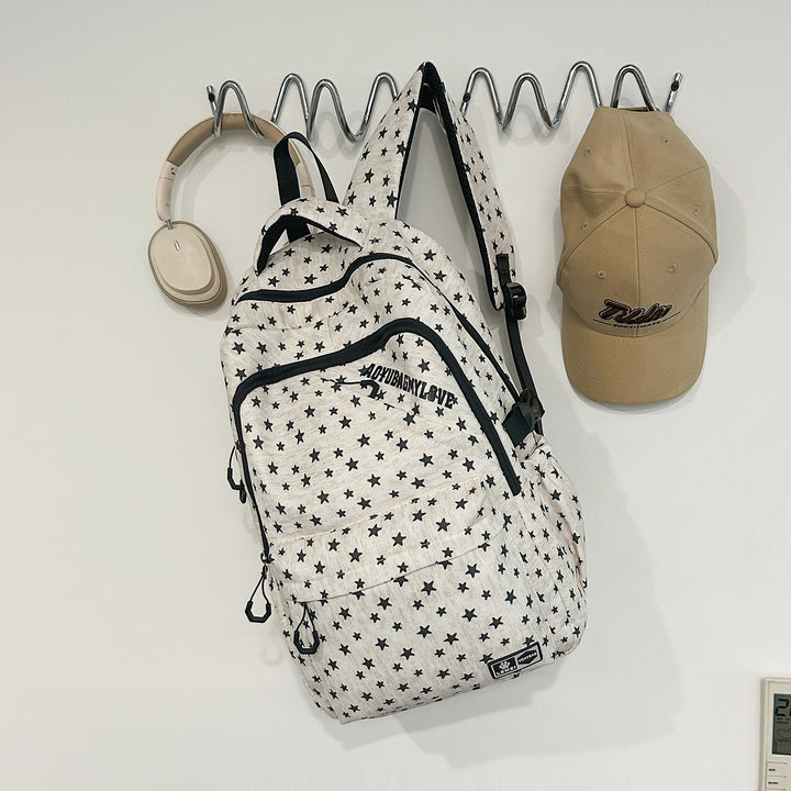 Star-Patterned Adventure Backpack Bowlift