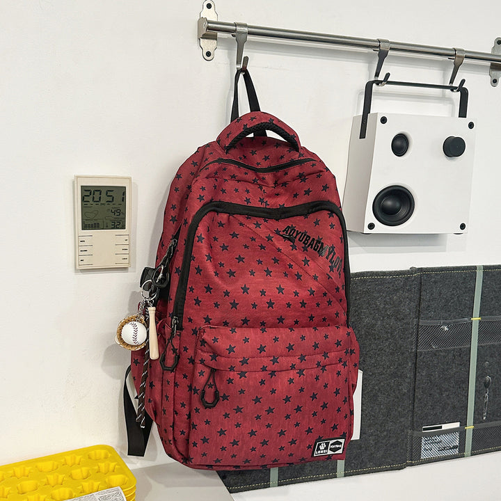 Star-Patterned Adventure Backpack Bowlift