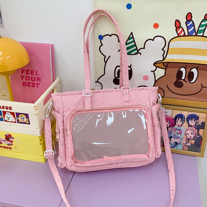 Cute Transparent Organizer Crossbody Bag Bowlift