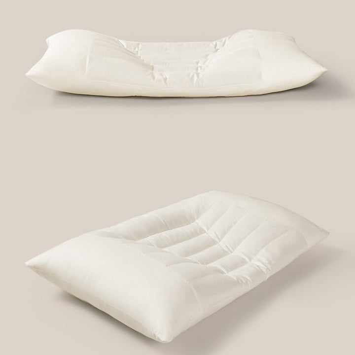 Ergonomic neck and side sleeper pillow with supportive contour