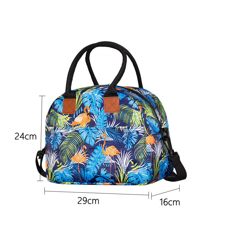 Women’s cooler bag with floral pattern and practical insulated compartment Bowlift