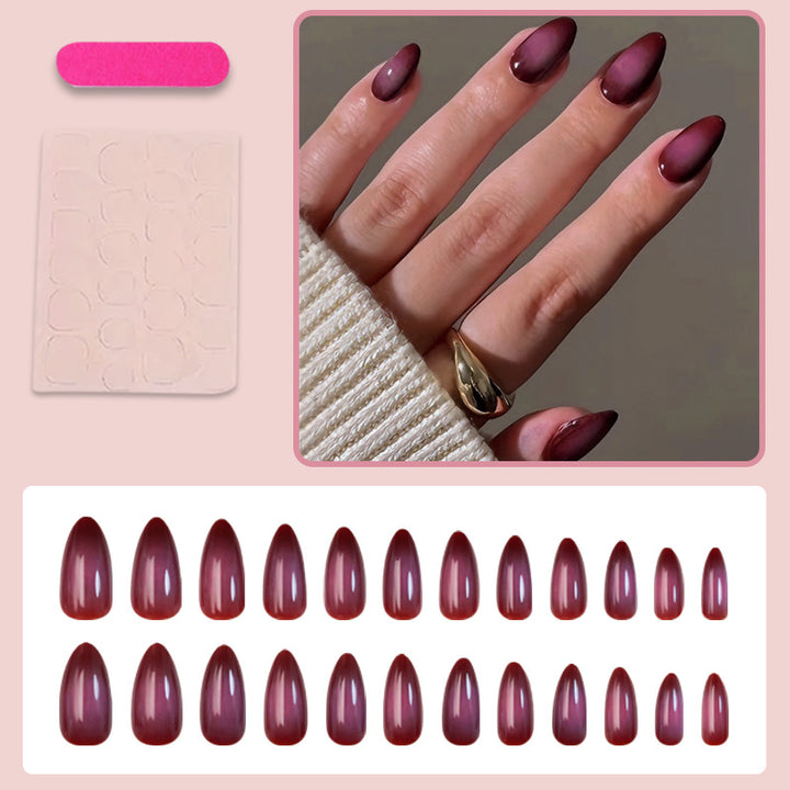 Artificial Nail Set with Versatile Designs and Luxurious Shine Bowlift