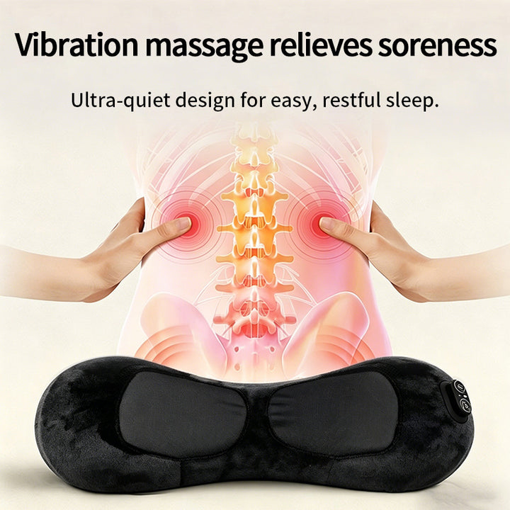 Ergonomic Heating and Massage Pillow Bowlift