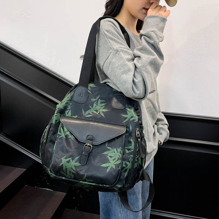 Floral Print Backpack Bowlift
