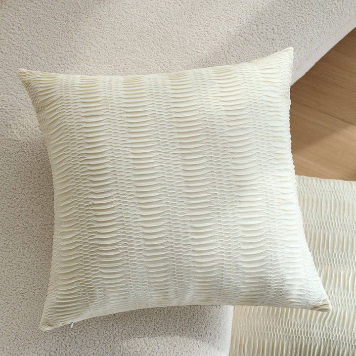 Rectangular decorative cushion cover with gathered pleated look Bowlift