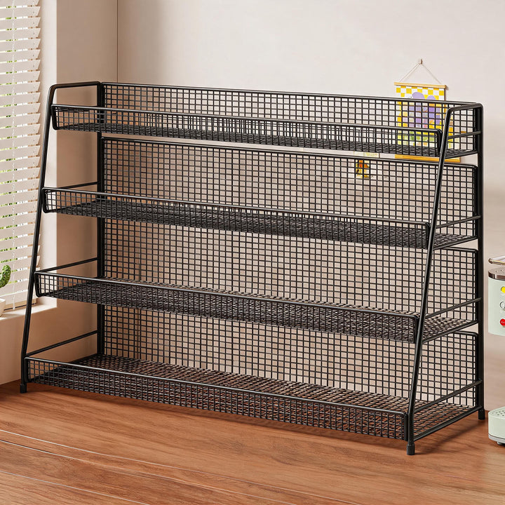 Four-Tier Desktop Ribbon and Tape Organizer Rack