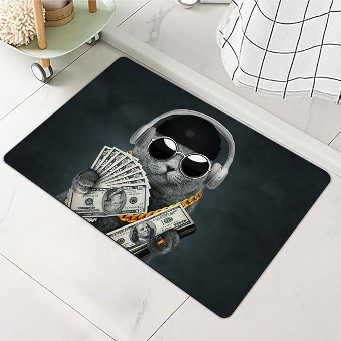 Stylish Water-Resistant Bath Mat Bowlift