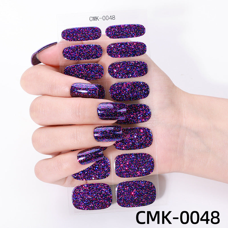 Glitter Finish Nail Wraps