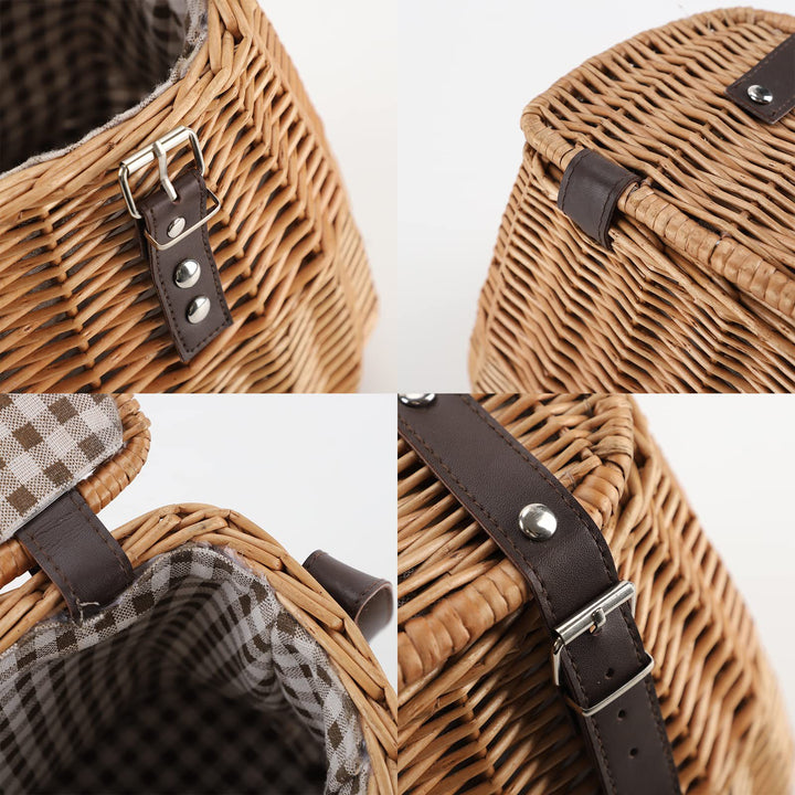 Stylish Woven Bucket Bag Bowlift