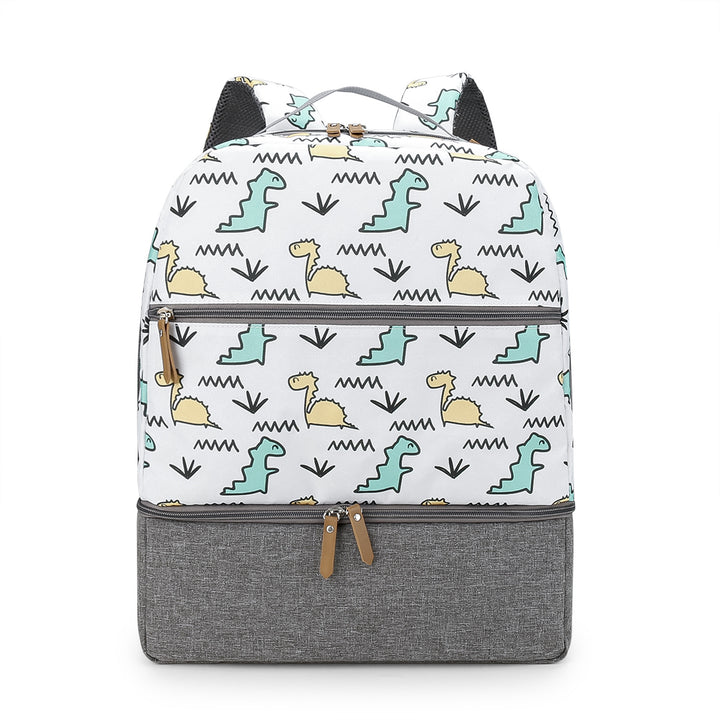 Backpack with Floral Pattern and Separate Compartment Bowlift