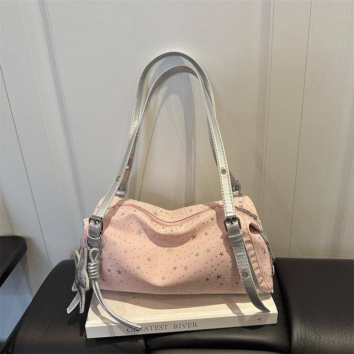 Star-Embellished Handheld Sling Bag