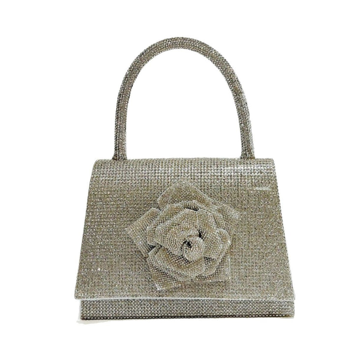 Decorative Satin Evening Handbag