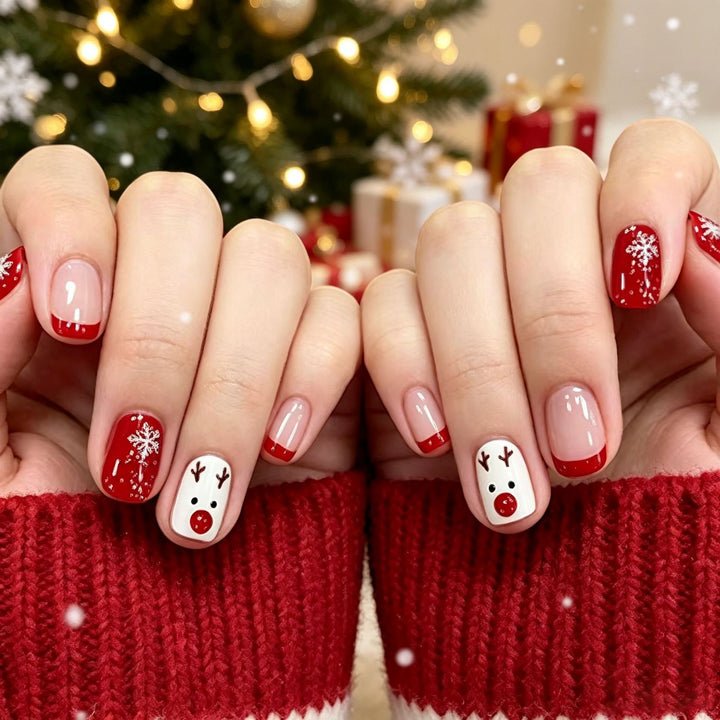 Festive Holiday-Themed Nail Art Bowlift