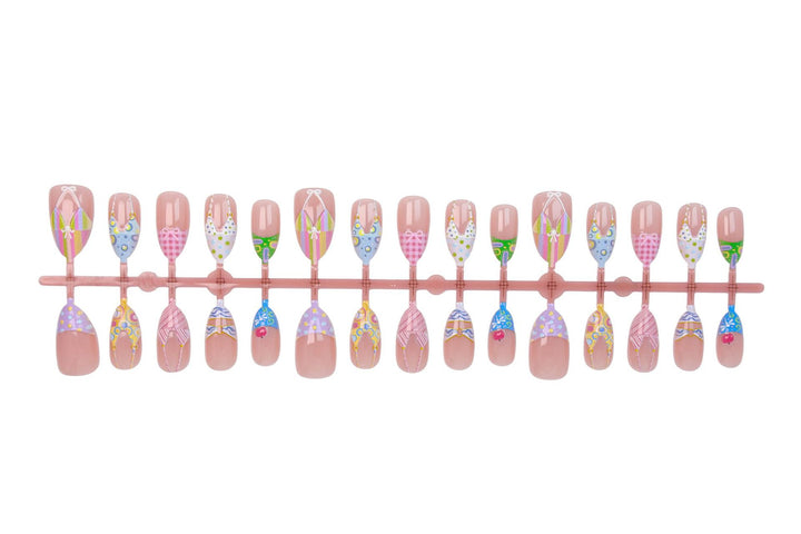 Acrylic nail set with summery bikini motifs Bowlift