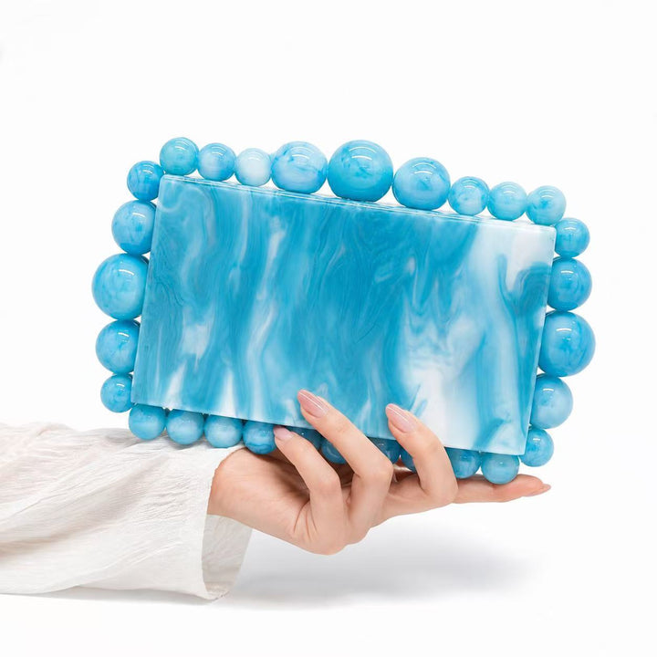 Artistic Marble-Inspired Clutch
