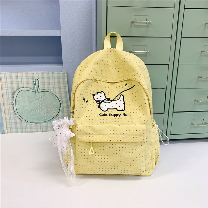 Cute Puppy-Themed School Backpack Bowlift
