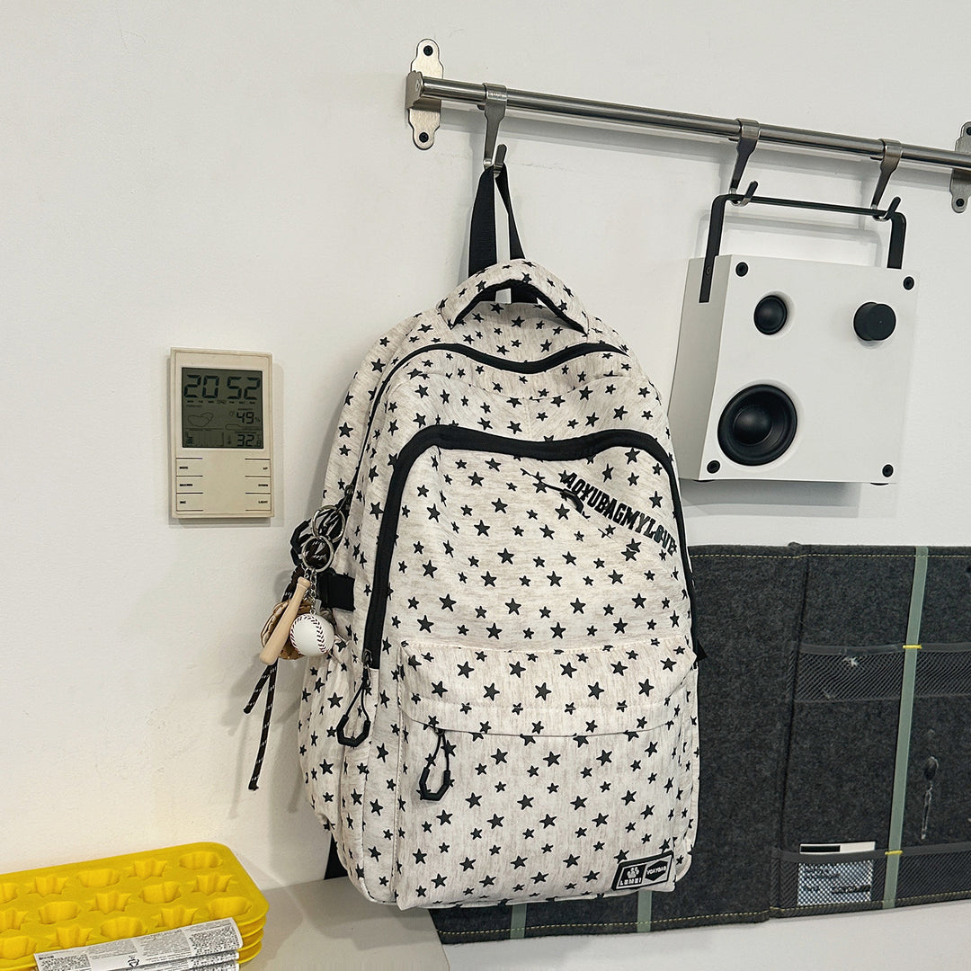 Star-Patterned Adventure Backpack Bowlift