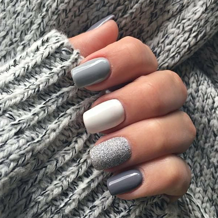 Chic Press-On Nail Set with Textured Finish Bowlift