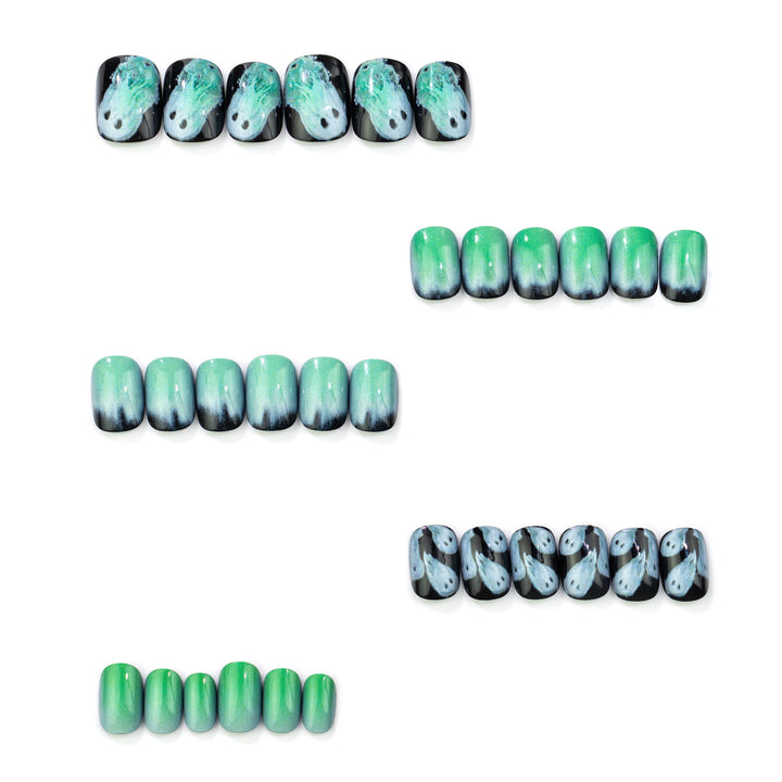 Ghostly Glow Press-On Nail Art Set Bowlift