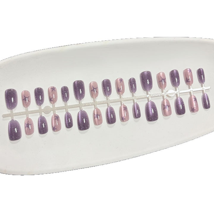 Artistic Ombre Glitter Press-On Nail Set Bowlift