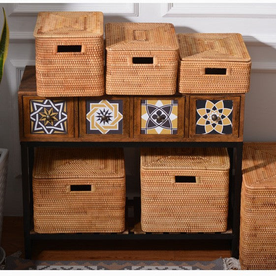 Storage box made of woven material Bowlift
