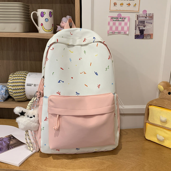 Playful Patterned Backpack Bowlift