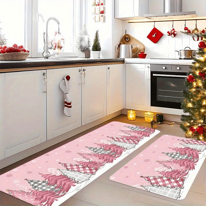 Holiday-Themed Long Indoor Runner Mat Bowlift
