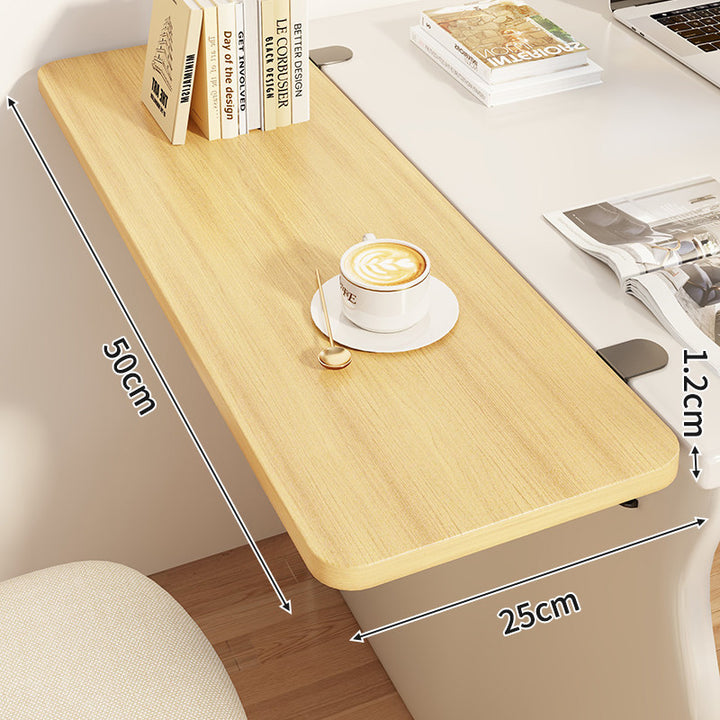 Compact Wall-Mounted Foldable Clamp-On Desk Shelf