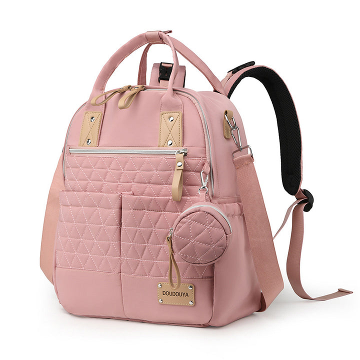 Quilted Multi-Function Backpack Bowlift