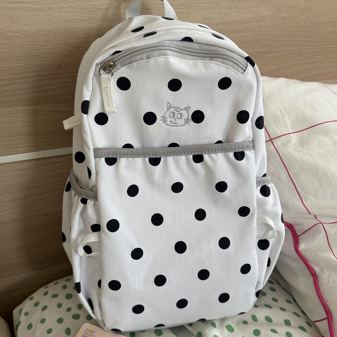 Playful Dotted Backpack Bowlift