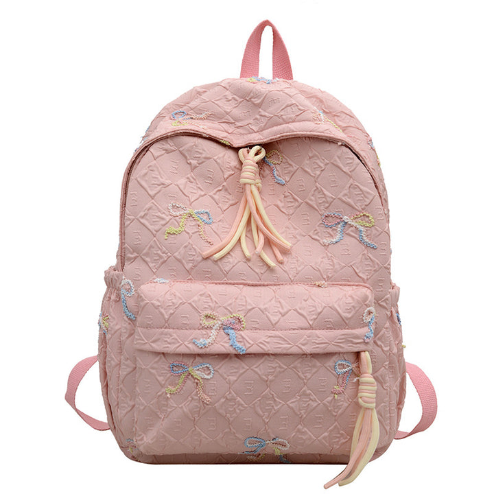Creative Bow Patterned Backpack Bowlift