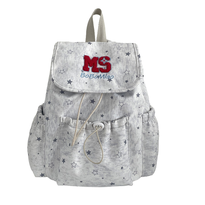 Stylish Star-Embellished Backpack Bowlift 1791205507
