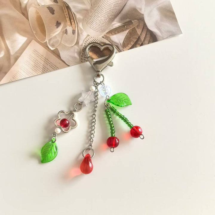 Charming Floral Pendant Keychain Bowlift