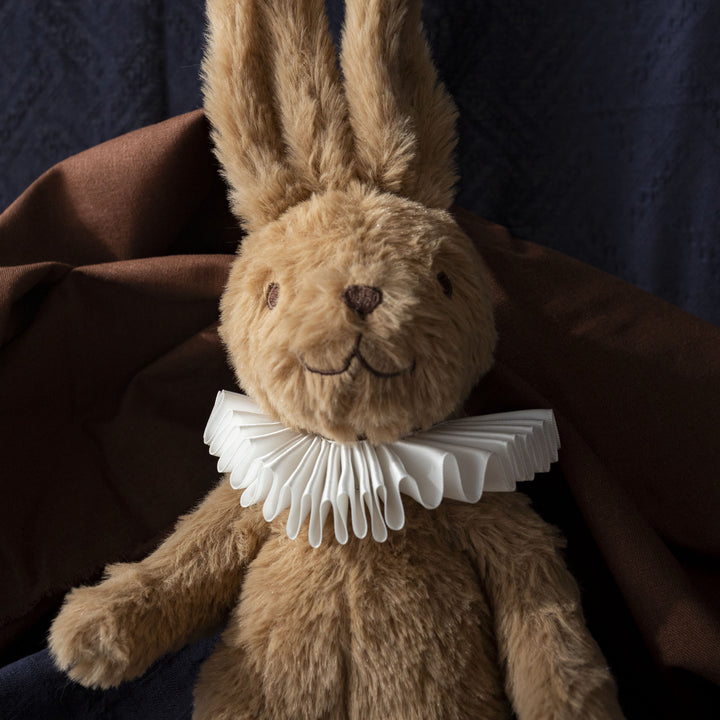 Plush Bunny Toy with Luxurious Ruffle Collar