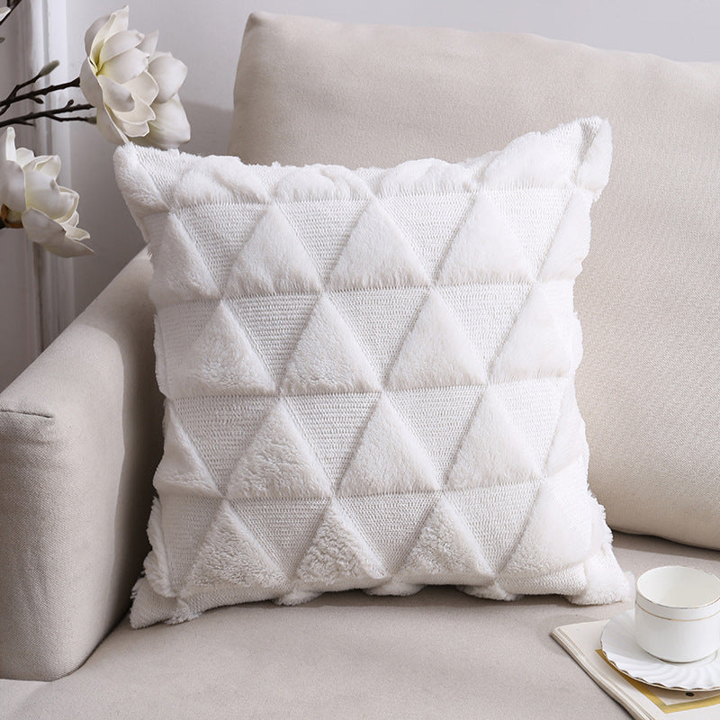 Luxury Plush Chevron Textured Throw Pillow
