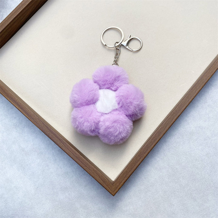 Floral Plush Keychain Bowlift