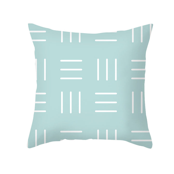 Tropical Palm-Leaf Decorative Throw Pillow Cover with Concealed Zipper