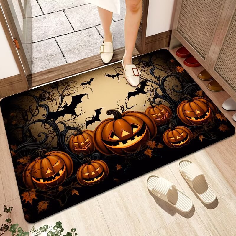 Halloween-Themed Decorative Welcome Mat Bowlift 1790150936