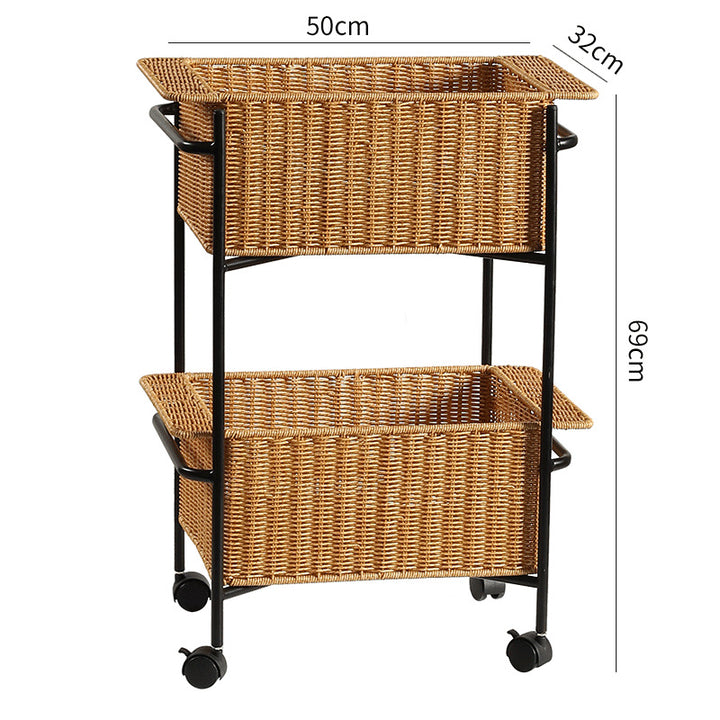 Unisex Rectangular Storage Basket made of high-quality wicker Bowlift