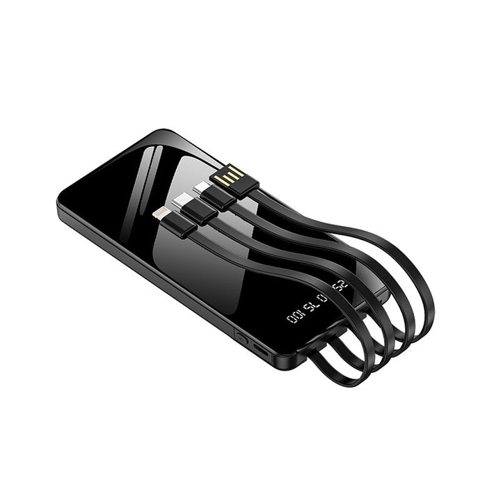 Multifunctional Power Bank with Integrated Cable System Bowlift